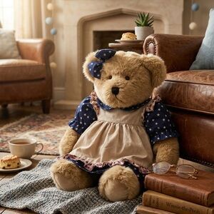 Russ Berrie AMELIA 14” Teddy Bear Plush Patriotic Teddy Bears from the Past 1983